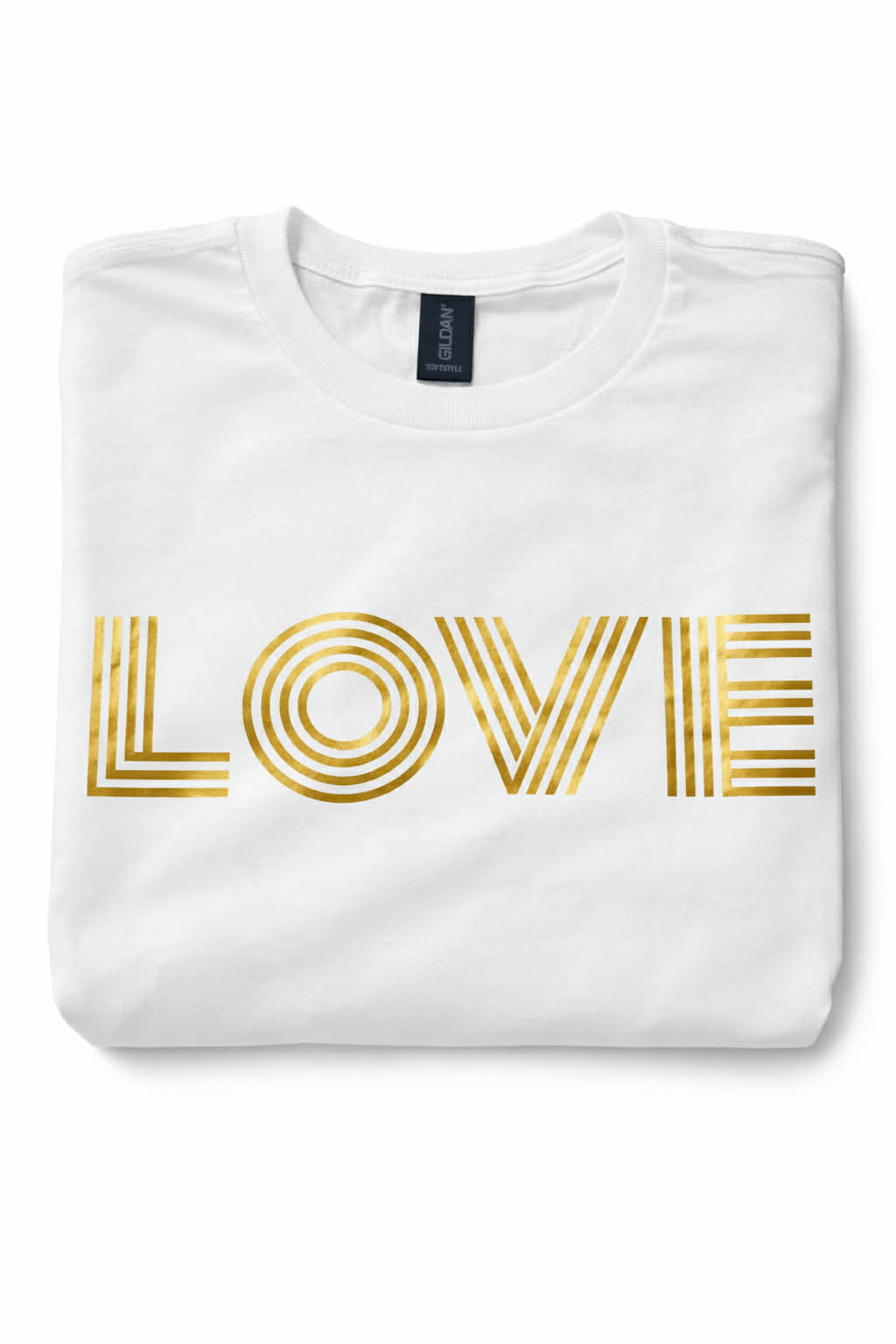 Miesten LOVE T-paita gold