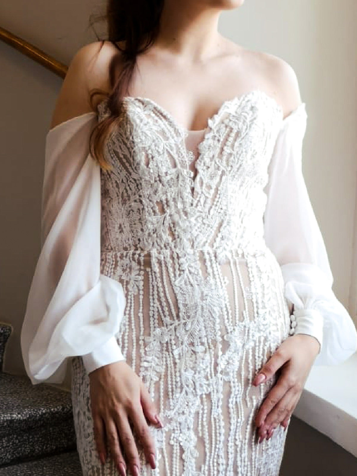 Irrotettavat sifonkihihat